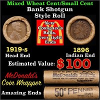 Lincoln Wheat Cent 1c Mixed Roll Orig Brandt McDon