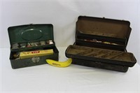 Pair of Vintage Tackle Boxes & Tackle