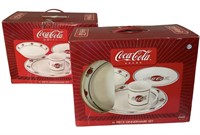Coca-Cola Brand Dish Sets NIB