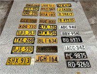30 assorted NSW car number plates