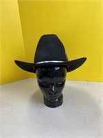 STETSON HAT, Rancher Style, Black W 3.5 inch Rim
