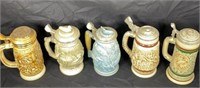 5 Collectable AVON Beer Steins
