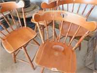4 Tell City bar stools