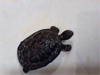 Cast iron mini turtle hide a key