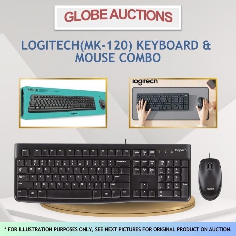 LOGITECH(MK-120) KEYBOARD & MOUSE COMBO