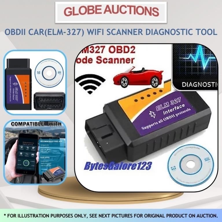 OBDII CAR (ELM-327) WIFI SCANNER DIAGNOSTIC TOOL