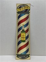 RAYETTE advertising barber cardboard sign