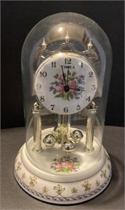 Timex Country Rose Pendulum Clock, 10in