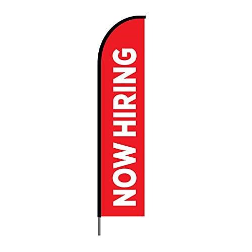 Now Hiring Feather Flag Banner, Now Hiring Outside