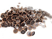 200 Earring Bases - Copper with backs