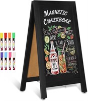 AMUSIGHT Wooden 40x20" Black Chalk Board