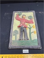 Large Chalkware Plaque