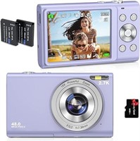 Jckduhan Digital Camera Auto Focus 2.7K Vlogging C