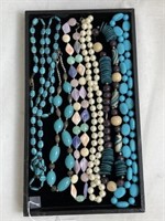 6 Costume Jewelry Necklaces, Most are Long Length