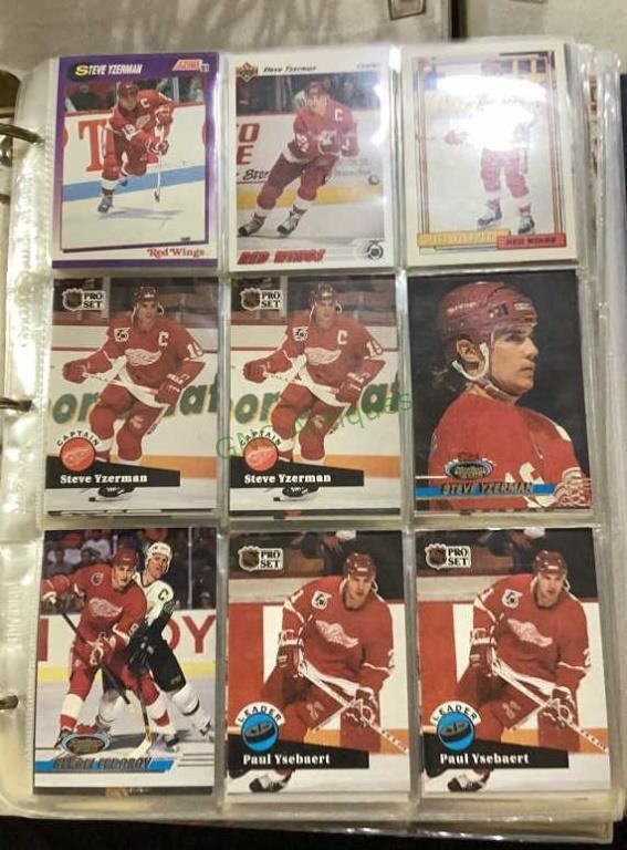 Trading cards / sports cards binder - full of NHL,