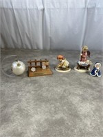 Hummel figurines, Hummel ornament and wood stand