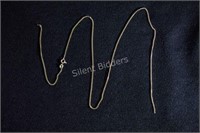 10K Yellow Twisted Gold 22" Necklace - Broken