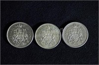 1960-65 Canada Half Dollar Coins