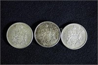 1963-65 Canada Half Dollar Coins