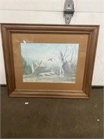 Framed Duck Painting
