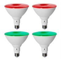 4 Pack BlueX LED Par38 Flood Red Green Light...