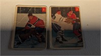 2 1954 55 Parkhurst Hockey Cards #1 2