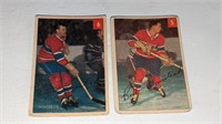 2 1954 55 Parkhurst Hockey Cards #5 6
