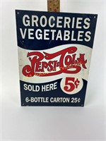 12x16 two dot Pepsi: Cola sign