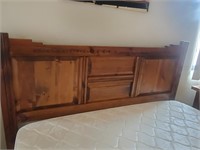 Queen Wood Headboard, Footboard, Side Rails