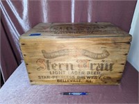 Stern Brau Light Lager Beer Wooden Box
