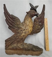 Large Cast Iron Bird Doorstop