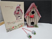 Cracker Barrel Birdhouse Tree Topper & Pens