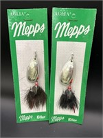 (2) Mepps aglia silver #5 Fishing Lures