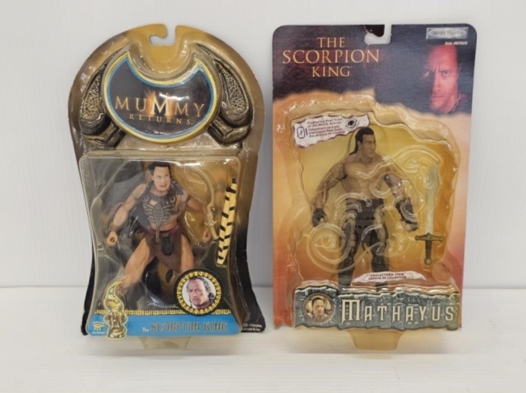 2 SEALED DWAYNE "THE ROCK" JOHNSON FIGURES