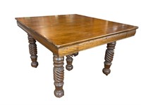 Antique Tiger Oak Robbins Table