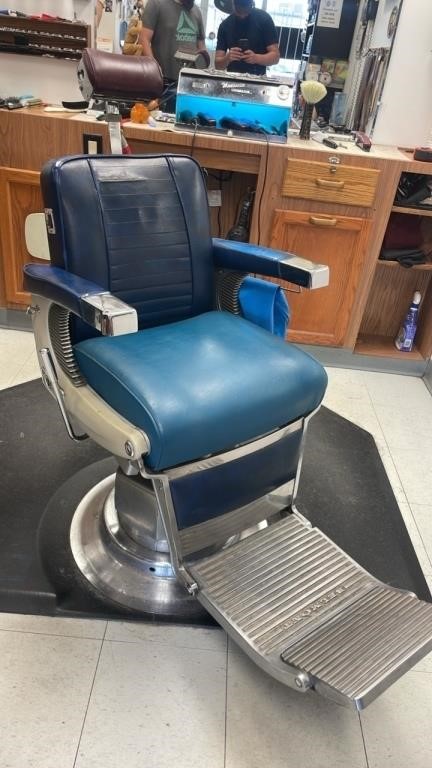 Vintage Belmont Barber Chair Electric