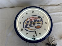 Miller Lite Advertising Clock