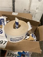 Central brand reinforced tape