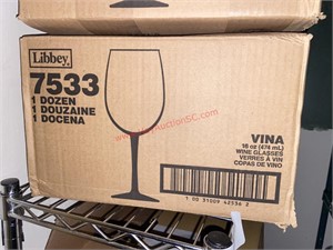 CASE - LIBBEY 7533 WINE GLASSES - NEW