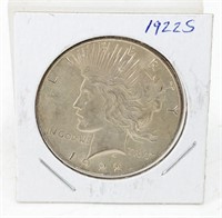 1922 United States Silver Peace 1 Dollar Coin