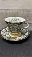 Royal Albert Mountain Avens Pattern Cup & Saucer