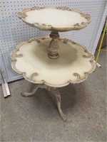 2 Tier Italian Table Ball and Claw Foot