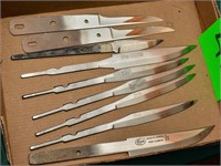 Lot of blades for making knives