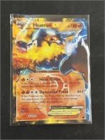 Heatran EX Hologram Pokémon Card