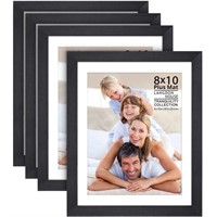 WFF9204  Langdon House 8x10 Black Frame, 4 Pack