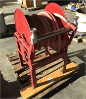 Hose and Reel Set on Stand