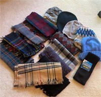 Group of Hats & Scarves