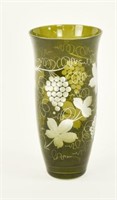 Egermann Emerald Cut to Clear Vase