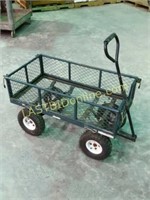 Green Utility Wagon with Fold Down Sides