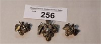 Taxco Sterling 925 Jewelry Set Grapes Brooch 27.9g